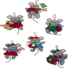 Bucilla Felt Ornaments Applique Kit Set Of 6-Night Before Christmas