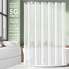 Clara Clark Shower Curtain Liner Frosted