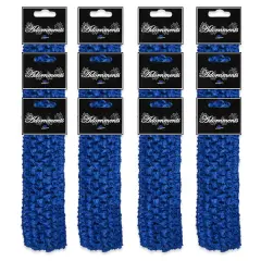 Pack of 12 Crochet Stretch Headbands Royal Blue