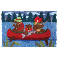 HerrschnersBoating Bears Latch Hook Kit Multi