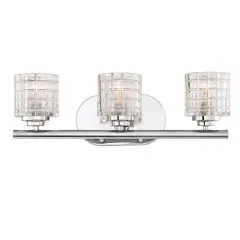 Votive 3-Light Wall Mounted Vanity & Wall Light Fixture in Polished Nickel Finish