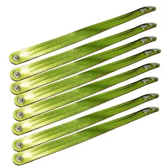 8 Pack Mystery Braid Leather Bracelet, Metallic Leather DIY Tricky Braid Bracelets Lime