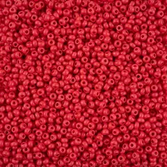 John Bead 8/0 Terra Intensive Matte Czech Glass Seed Beads, 500g Red