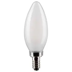 Satco 4w B11 LED 3000K Candelabra Base Frosted Dimmable - 40w equiv Warm White