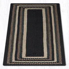 Earth Rugs RC-313 Mocha / Frappuccino Rectangle Braided Rug 2 Feet X 6 Feet
