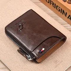 Kitcheniva Mens Leather Wallet RFID Blocking Credit Card ID Holder Brown