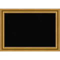 Parlor Framed Corkboard, Black Cork Parlor Gold
