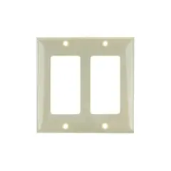 SUNLITE 2 Gang Decorative Plate Ivory Color E302I