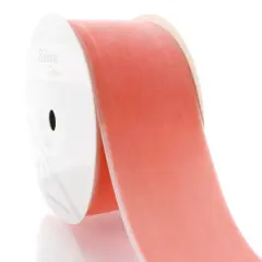 2" Velvet Ribbon (5yd & 25yd Spool Lengths) Light Coral