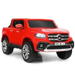 12V 2-Seater Kids Ride On Car Licensed Mercedes Benz X Class RC with Trunk Red
