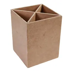 Little Birdie MDF Four Compartment Table Organizer 3"X4"-3"X4"