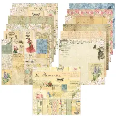 Wrapables 6x6 Decorative Single-Sided Scrapbook Paper for Arts & Crafts Projects, Scrapbooking, Card-Making Butterflies & Floral