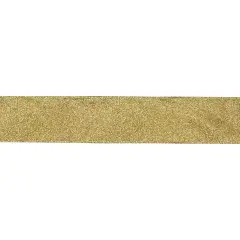 Northlight Shimmering Metallic Gold Christmas Wired Craft Ribbon 2.5" x 16 Yards
