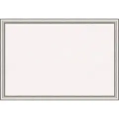 Salon Silver Narrow Framed Corkboard, White Cork