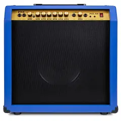 LyxPro Electric Guitar Amp, 60 Watt Portable Amplifier Blue