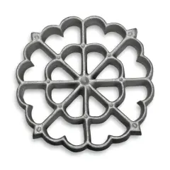 Kitchen Supply 7078 Rosette Bunuelos Cookie Mold, Geometric Shape 4.45 x 0.7 Inches