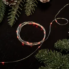 Northlight LED Micro Fairy Christmas Lights - Red - 6ft Copper Wire - 20ct
