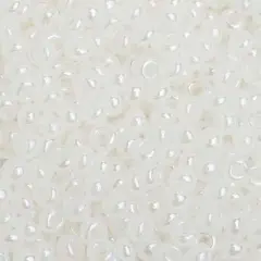 John Bead 8/0 Opaque Czech Glass Seed Beads, 500g Pearl White