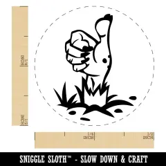 Zombie Hand Thumbs Up Halloween Good Job Self-Inking Rubber Stamp for Stamping Crafting Planners Dry Pad