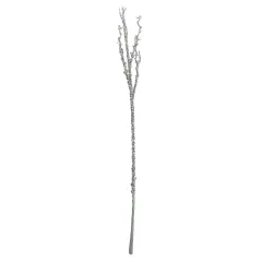Northlight 31" Glittered Silver Artificial Twig Christmas Spray