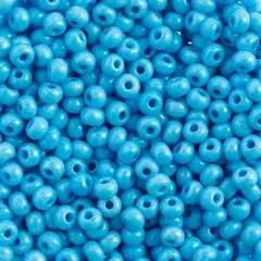 John Bead 6/0 Blue Czech Glass Seed Beads, 500g Terra Dyed Chalk