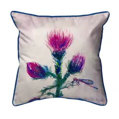 Betsy Drake Thistle Extra Large 22 X 22 Indoor / Outdoor Pillow