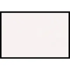 Black Gallery Deep Wood Framed Corkboard, White Cork