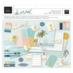 Heidi Swapp Set Sail Project Pad 12"X12"-163 Pieces