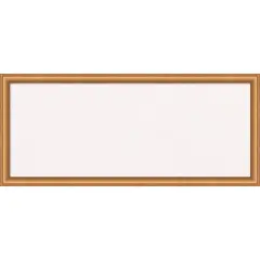 Salon Scoop Wood Framed Corkboard, White Cork Copper