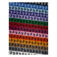 Sea Turtle Tribal Satin Ribbon for Bows Gift Wrapping - 1" - 3 Yards Black Ribbon