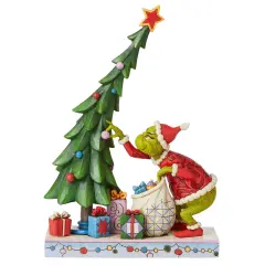 Department 56 Jim Shore Dr Seuss Grinch Un-decorating Tree Christmas Figure #6008886 Green