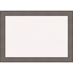 Country Barnwood Wood Framed Corkboard, White Cork