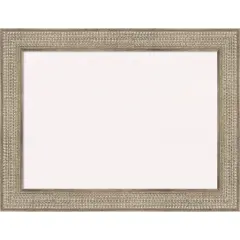 Trellis Wood Framed Corkboard, White Cork Silver