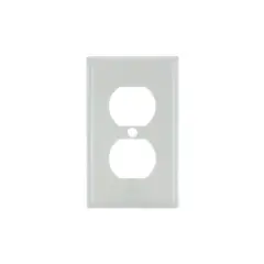 SUNLITE 1 Gang Duplex Receptacle Plate White Color E211W