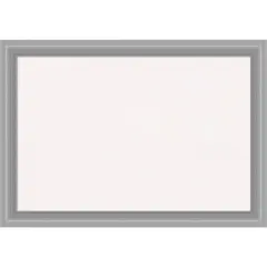 Peak Polished Nickel Narrow Framed Corkboard, White Cork