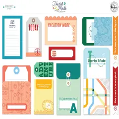 Pinkfresh Journaling Bits 14/Pkg-Tourist Mode