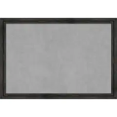Rustic Pine Narrow Wood Framed Magnetic Board Rustic Pine Black