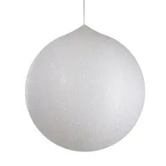 Northlight Inflatable Tinsel Commercial Christmas Ball Ornament Outdoor Decoration - 19.5" - White