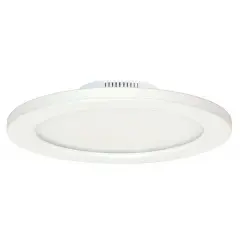 12w 7-in Flush Mount LED Fixture 3000K White finish 120-277v