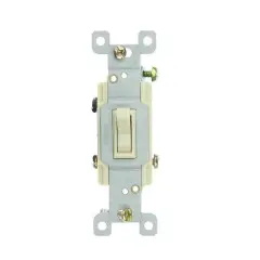SUNLITE IVORY 3 WAY ON/OFF SWITCH GROUNDED E508 Boxed Ivory