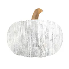 Rustic Farmhouse Fall Harvest Reclaimed Wood Pumpkin White