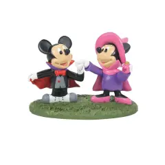 Department 56 Dept 56 Disney Mickey and Minnie's Costume Fun Halloween Figure Black