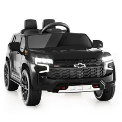 Electric Kids Ride-On Car with Remote Control and Music Player Black
