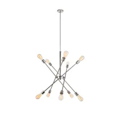 Axel 10 Lights polished Nickel Pendant