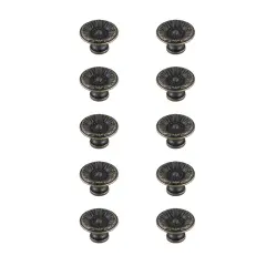 Corio 1.1" Diameter Antique Bronze Mushroom Knob Multipack (Set of 10)