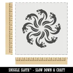 Hydra Naga Serpents Snakes Wall Cookie DIY Craft Reusable Stencil