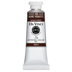 Da Vinci Artists' Oil Color - Burnt Hematite, 37 ml Tube