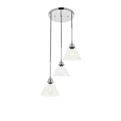Histoire 3 light chrome Pendant