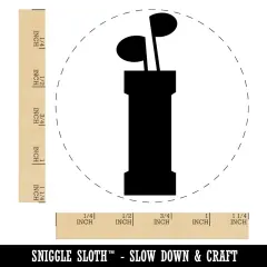 Golf Clubs Bag Rubber Stamp for Stamping Crafting Planners