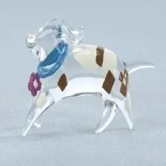 Roman Club Pack of 48 Abstract Standing Dog Glass Figurines #59063 Clear